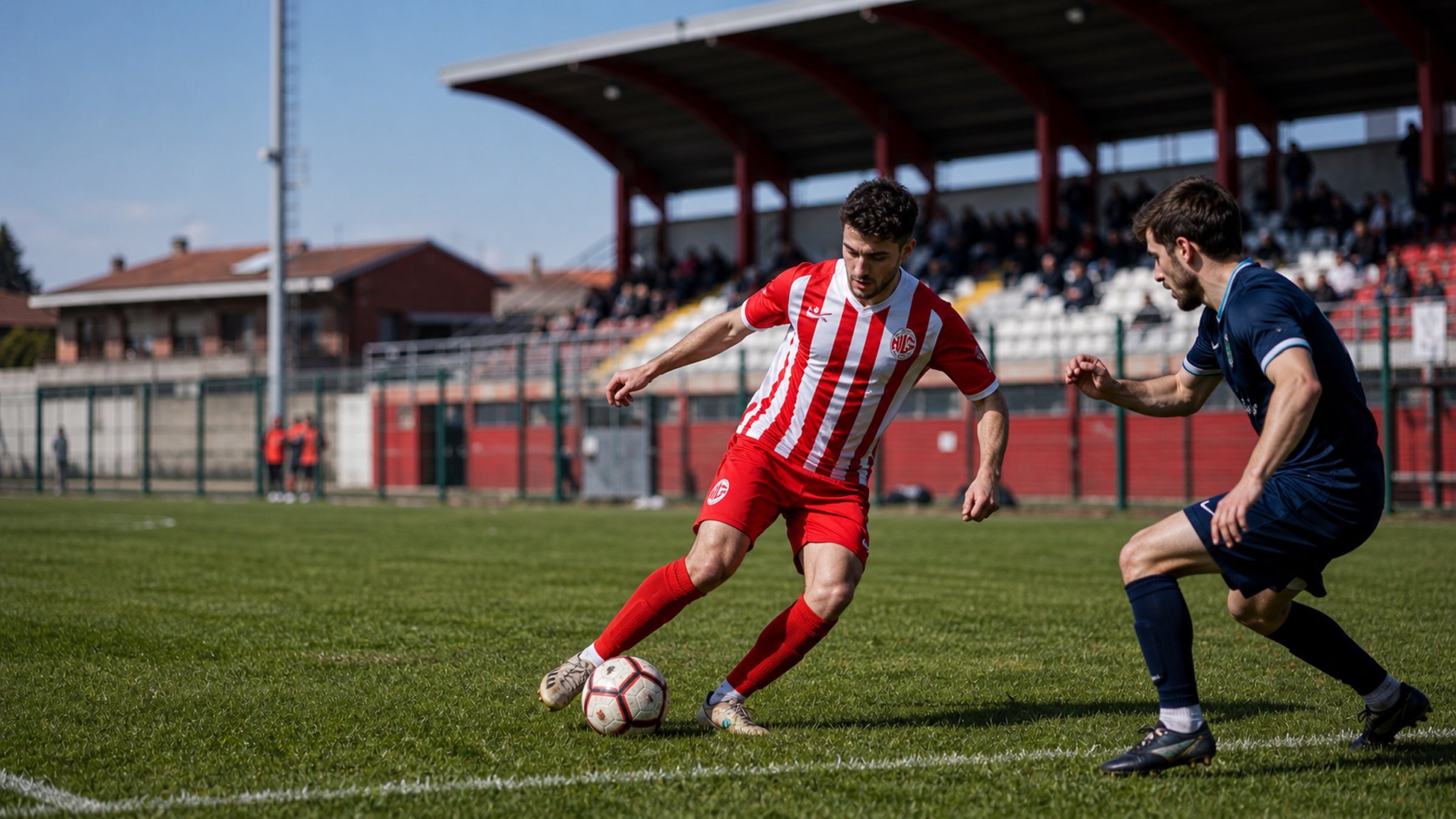 Giocatore della Prima Squadra Ghisalba in azione